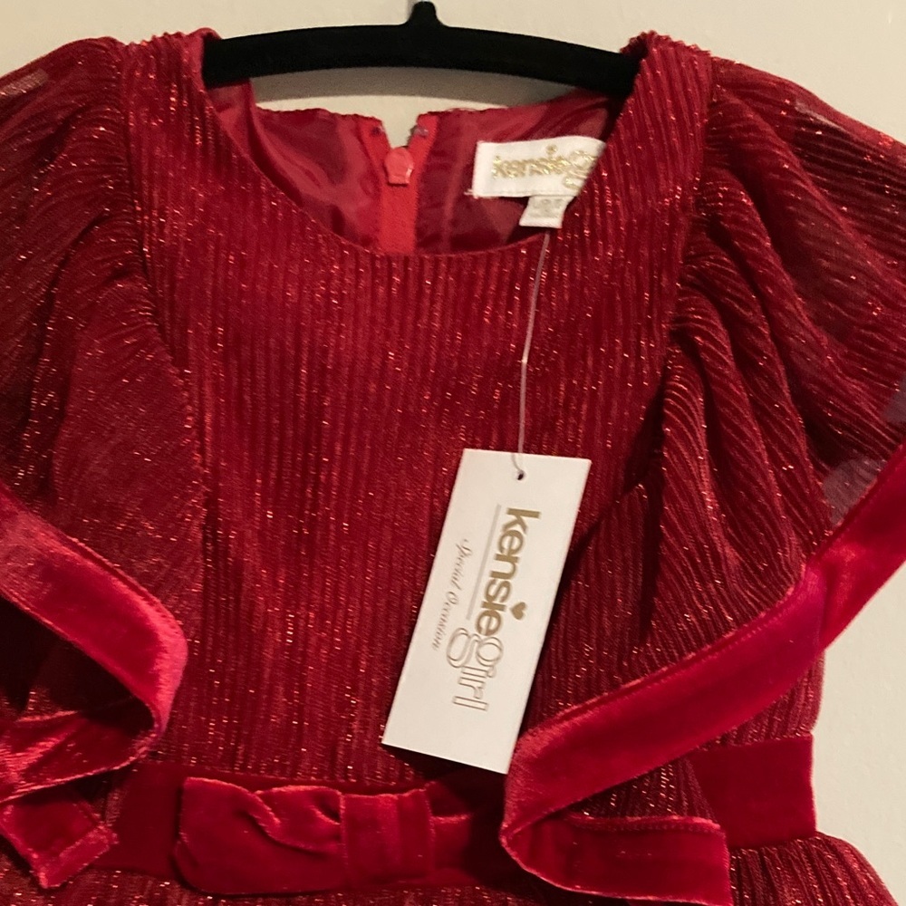 Kensie Girl Red Sparkle Formal Dress - Picture 7 of 8